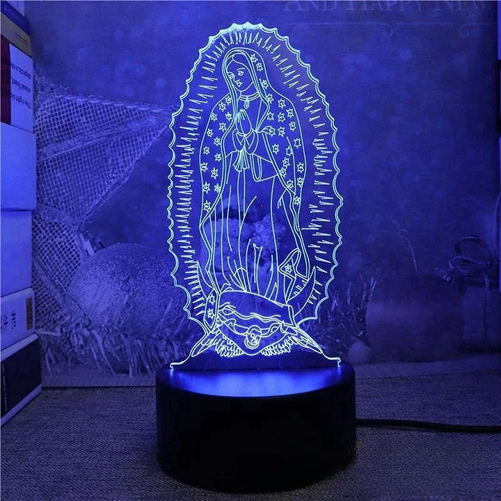 3D Effect Lamp With Jesus Engraved