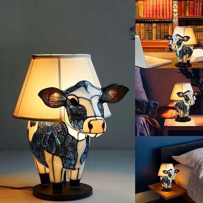 🔥 ANIMAL COW TABLE LAMP