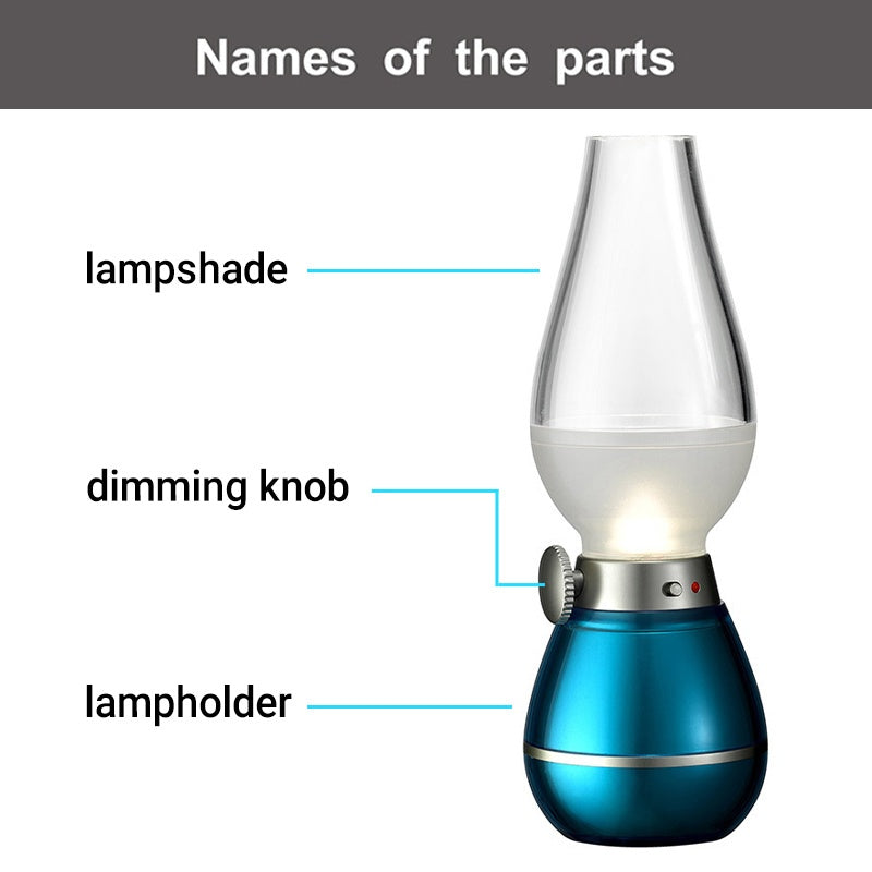 Blow Activation Rechargeable Adjustable Camping Light