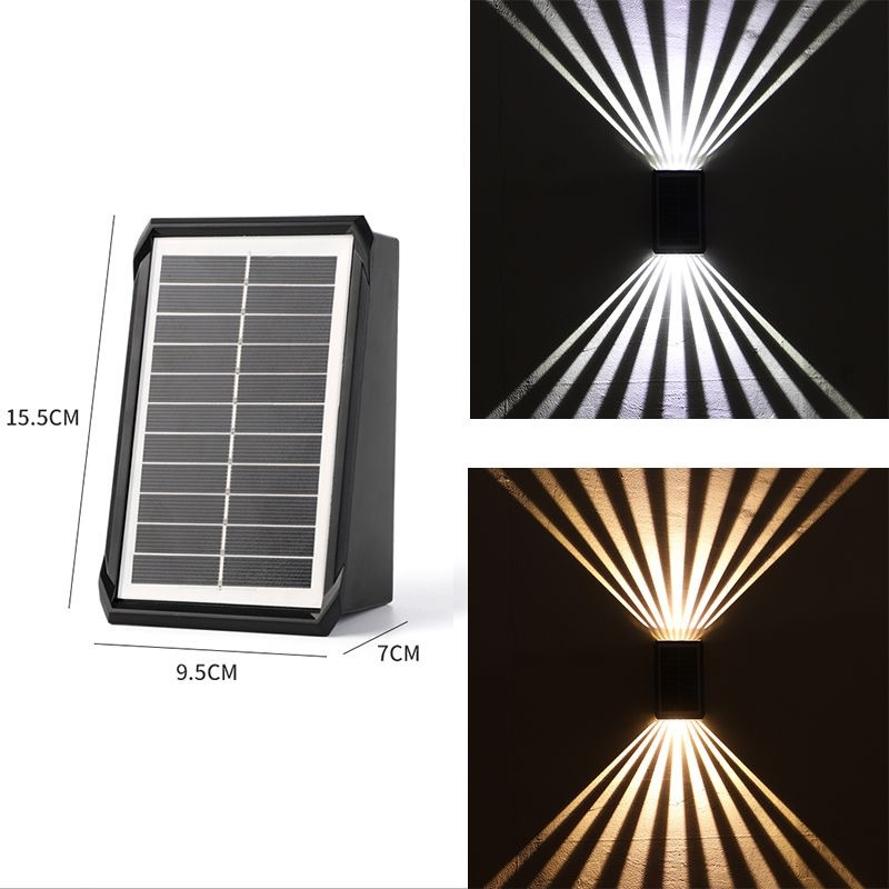 ⌛ Outdoor Waterproof 4 LED Solar Wall Decorative Spotlight
