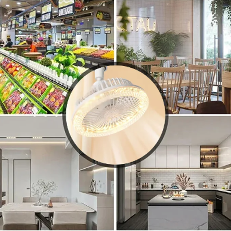 🍃E27 360° Rotating Ceiling Fan with Remote Control