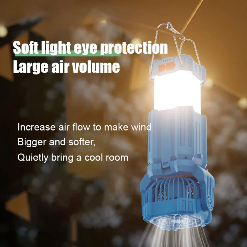 💡Solar LED Strong Light Outdoor Fan Lantern🔋
