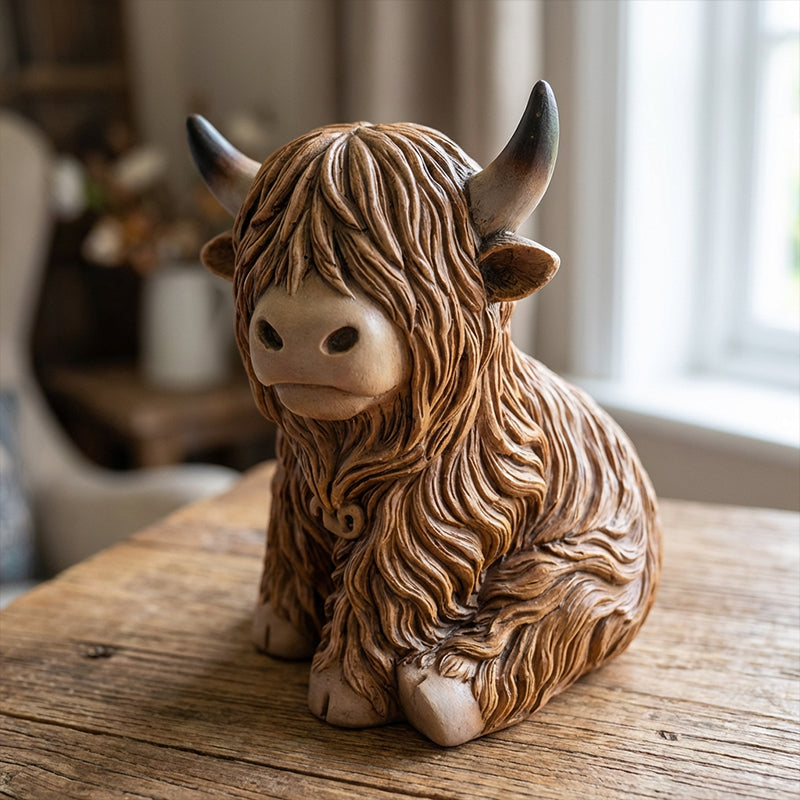 🐮 The Cozy Highland Glow: Highland Cattle Lamp