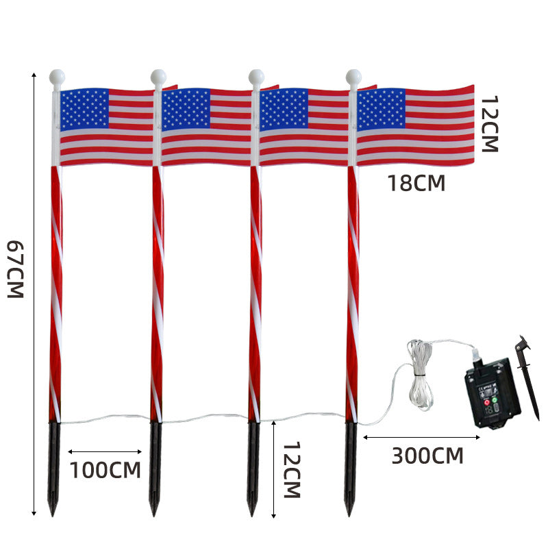 ✨Outdoor Solar Flag Stake Lights