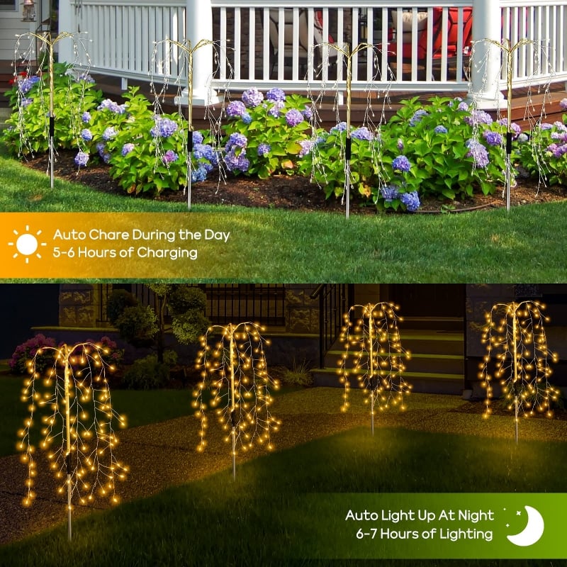 🌈 Solar Garden Lights Outdoor Decor