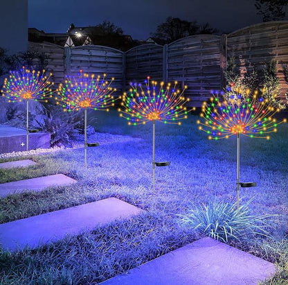 🎅🔥Waterproof Solar Garden Fireworks Lamp