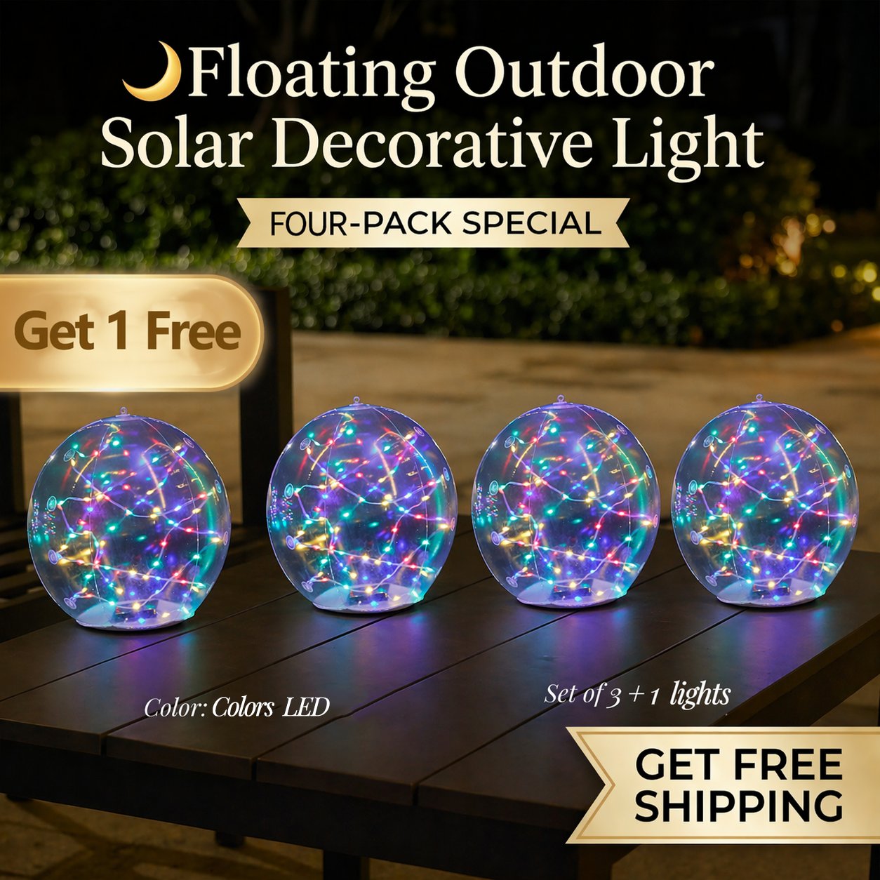 💕Floating Outdoor Solar Decorative Light🌙
