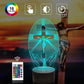 3D Effect Lamp With Jesus Engraved