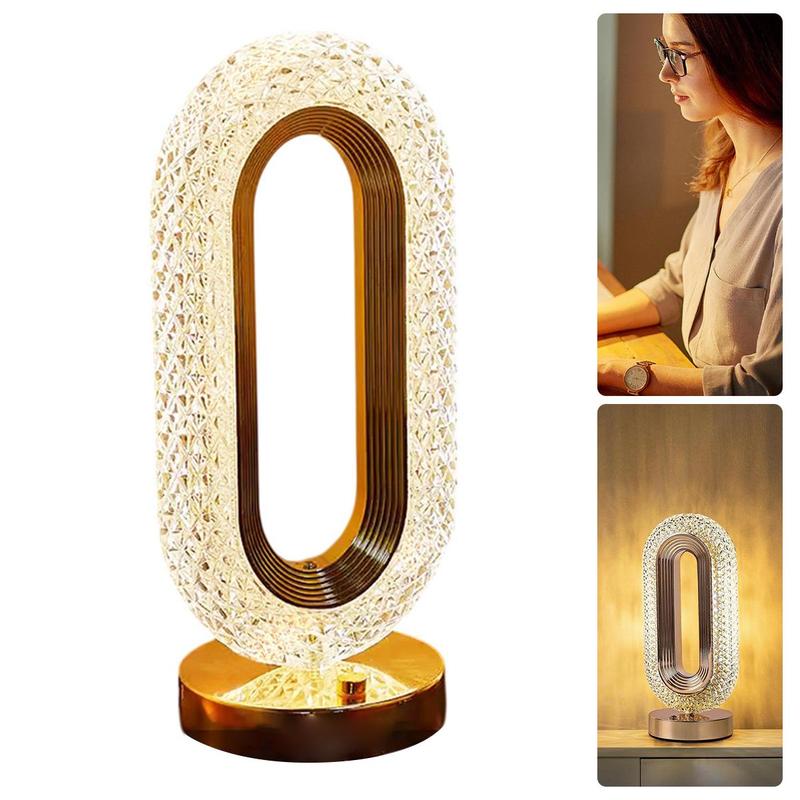 🎅50K+ SOLD! 🎁✨Rechargeable Luxury Crystal LED Night Light Lamp