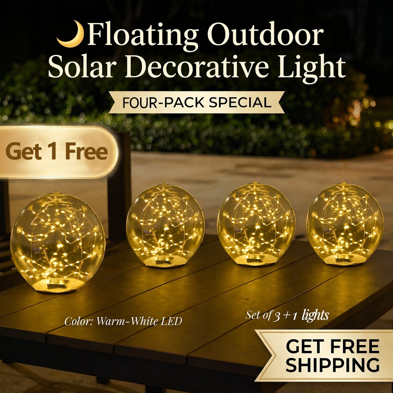 💕Floating Outdoor Solar Decorative Light🌙