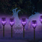 🔥Halloween Hot Sale💀Spooky Skulls Solar Torch Flame Lights👿