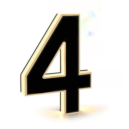 Solar Lighted House Numbers Waterproof LED Address Signs