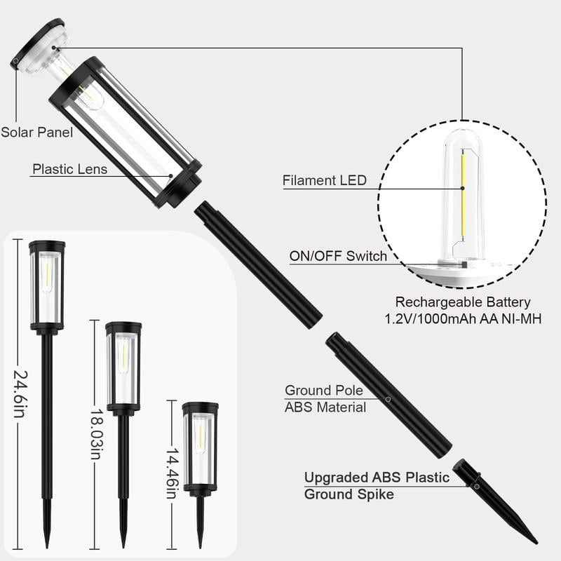 🔥Hot Sale💡✨Solar Pathway Lights Outdoor