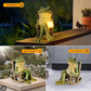 Solar Frog Rocking Chair Ornament