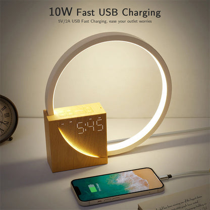Touch Control Bedside Alarm Clock Light