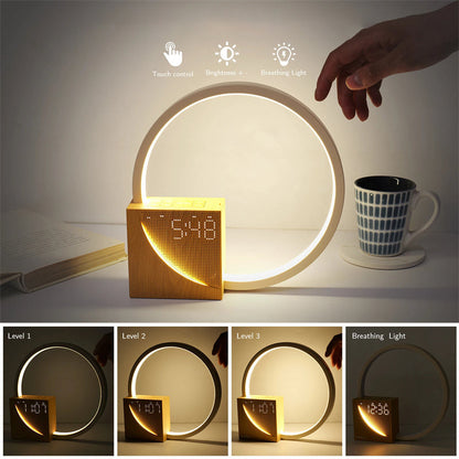Touch Control Bedside Alarm Clock Light
