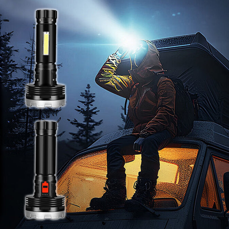 Outdoor Emergency Bright Flashlight with Portable Handle