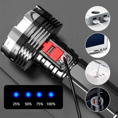 Outdoor Emergency Bright Flashlight with Portable Handle