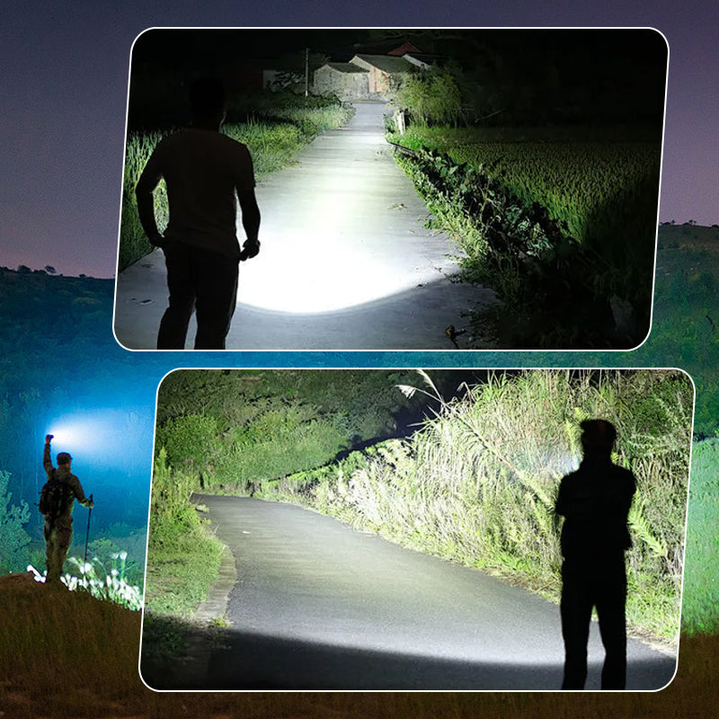 Outdoor Emergency Bright Flashlight with Portable Handle