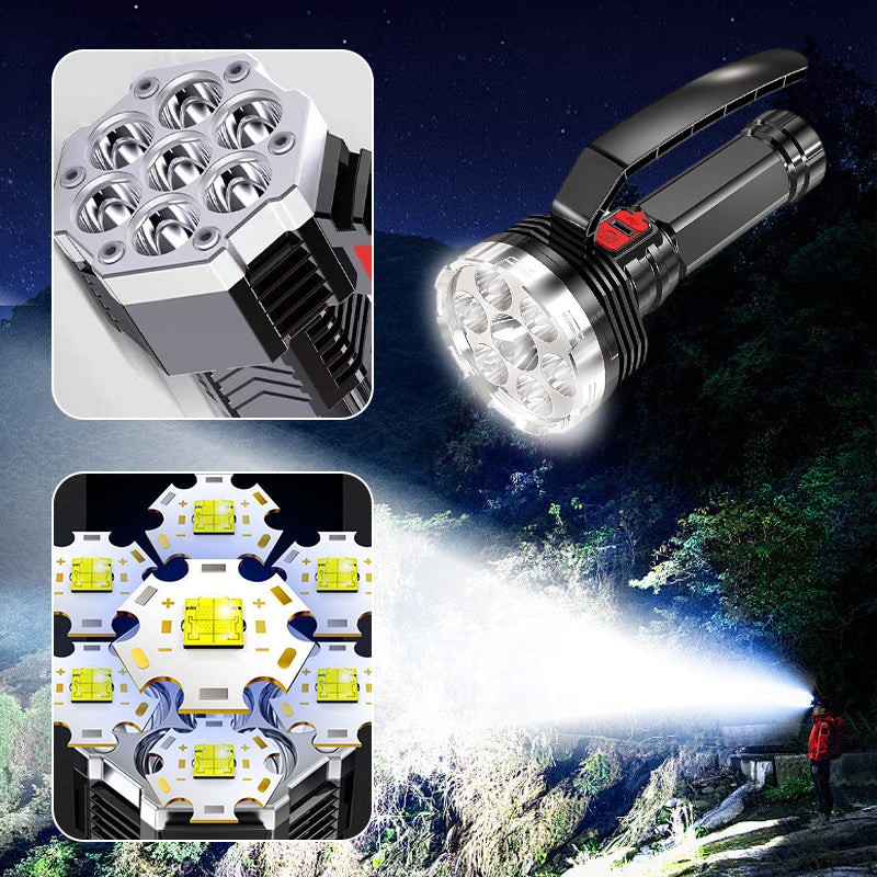 Outdoor Emergency Bright Flashlight with Portable Handle