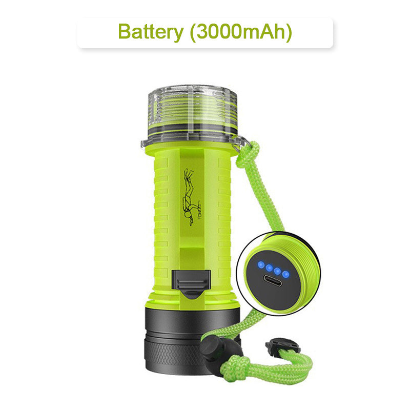 Super Bright Dual Lamp Diving Flashlight
