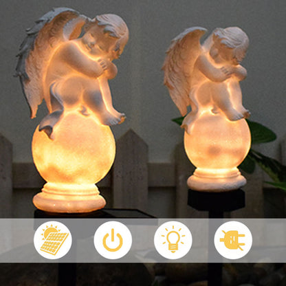💞👼NEW HOT SALE 💞Solar-Powered Angel Statue Garden Decor Lights