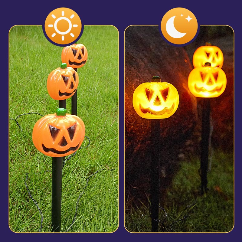 Halloween Pumpkin Garden Stake Solar Light