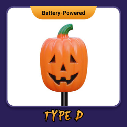 Halloween Pumpkin Garden Stake Solar Light