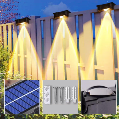 Waterproof Solar Fence Lights for Outdoor Decor