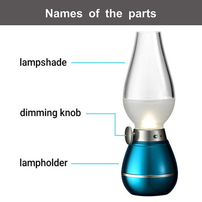 Blow Activation Rechargeable Adjustable Camping Light