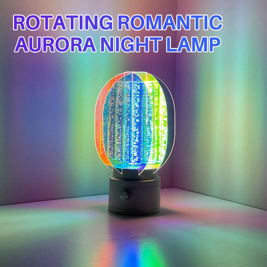 Rotating Romantic Aurora Night Lamp