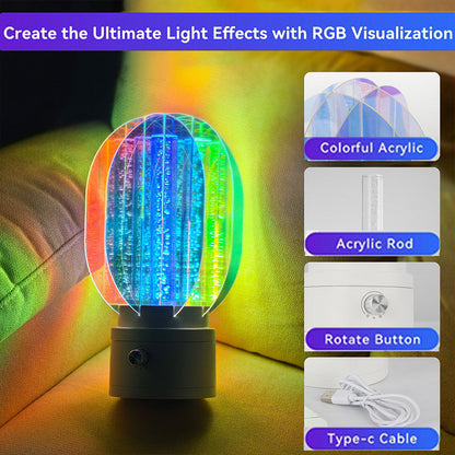 Rotating Romantic Aurora Night Lamp