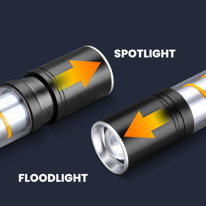 🔥 Multifunctional Super Bright USB Rechargeable Camping Flashlight