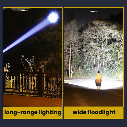 🔥 Multifunctional Super Bright USB Rechargeable Camping Flashlight