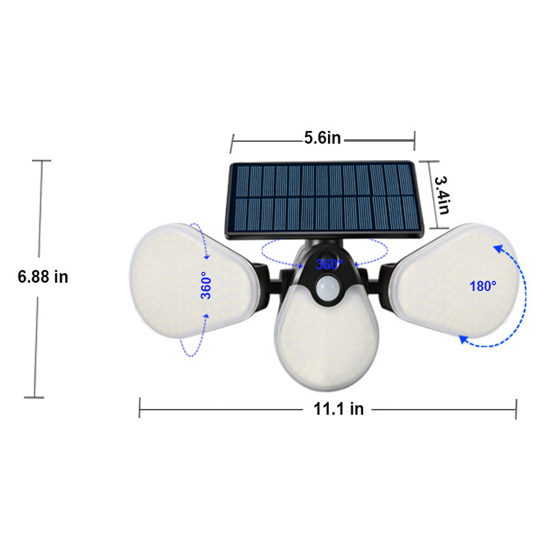 🔥 Tri-Fold Solar Sensor Light