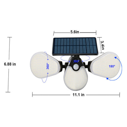 🔥 Tri-Fold Solar Sensor Light