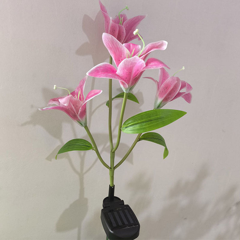 Solar-Powered Simulated Lily Lamp