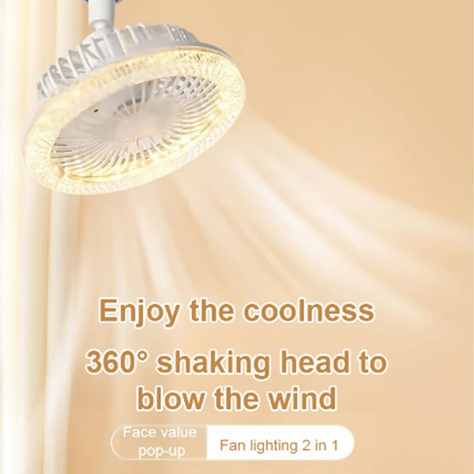 🍃E27 360° Rotating Ceiling Fan with Remote Control