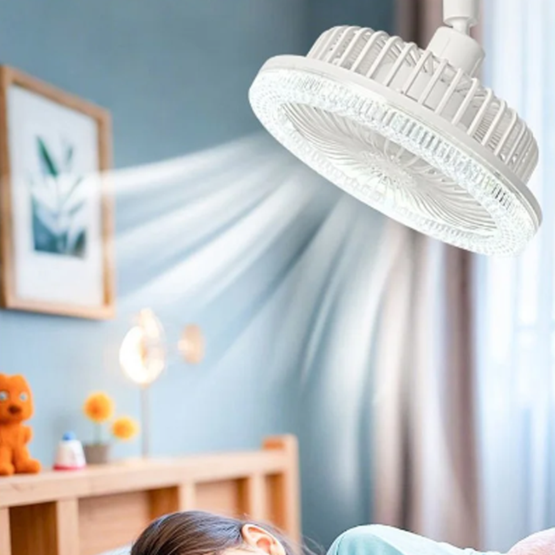 🍃E27 360° Rotating Ceiling Fan with Remote Control
