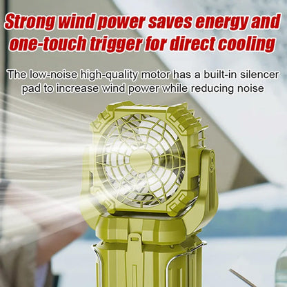 💡Solar LED Strong Light Outdoor Fan Lantern🔋
