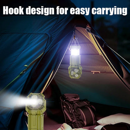 💡Solar LED Strong Light Outdoor Fan Lantern🔋