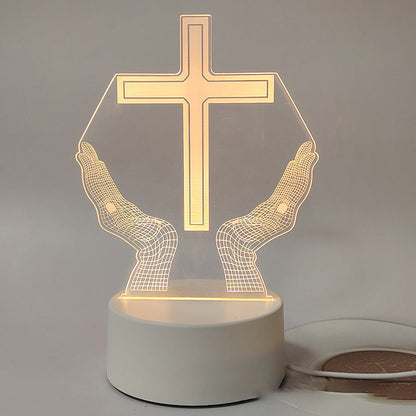 Jesus 3D Night Lamp & Religious Gifts