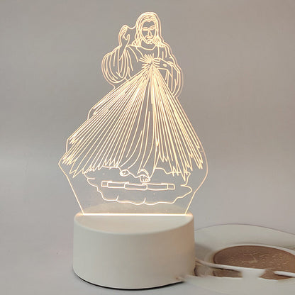 Jesus 3D Night Lamp & Religious Gifts