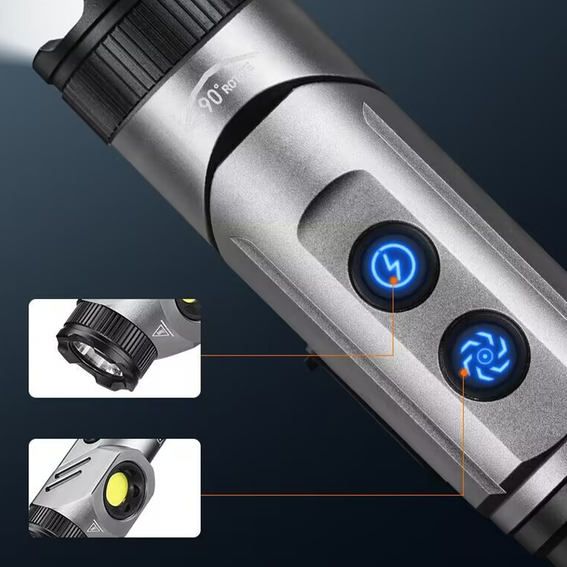 1500 Lumens 90-Degree Flashlight with Magnetic Base