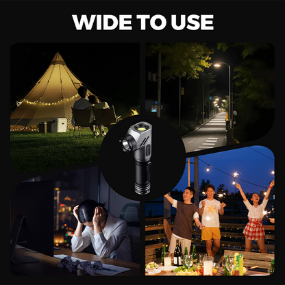 1500 Lumens 90-Degree Flashlight with Magnetic Base