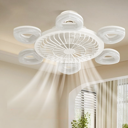 Quiet Ceiling Fan With Powerful Airflow And Light