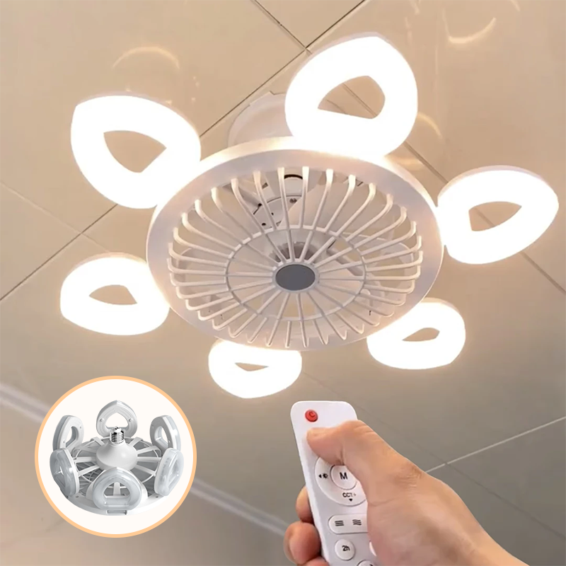 Quiet Ceiling Fan With Powerful Airflow And Light