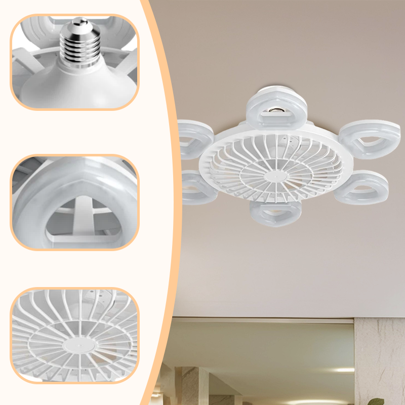Quiet Ceiling Fan With Powerful Airflow And Light