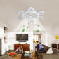 Quiet Ceiling Fan With Powerful Airflow And Light