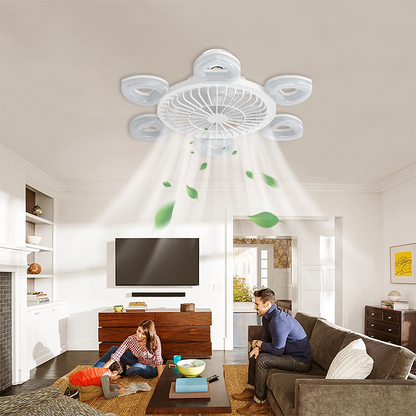 Quiet Ceiling Fan With Powerful Airflow And Light